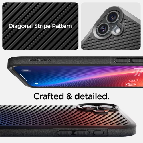 Удароустойчив калъф Spigen Core Armor за iPhone 16, ACS08220, Matte, Черен