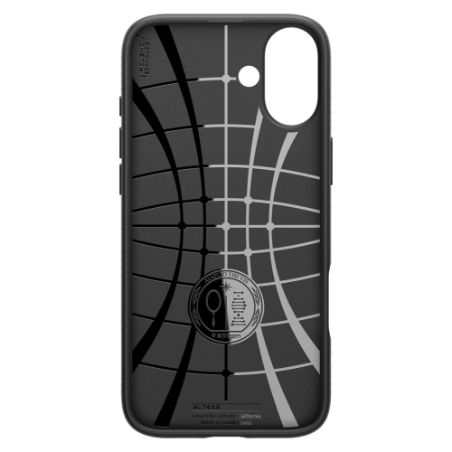 Удароустойчив Калъф Spigen Liquid Air за iPhone 16, ACS08194, Matte, Черен