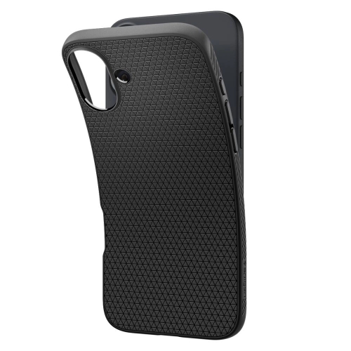 Удароустойчив Калъф Spigen Liquid Air за iPhone 16, ACS08194, Matte, Черен