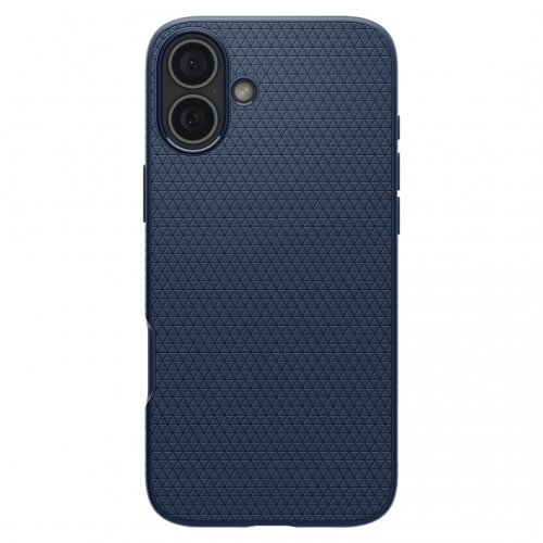 Удароустойчив Калъф Spigen Liquid Air за iPhone 16, ACS08195, Matte, Тъмно син