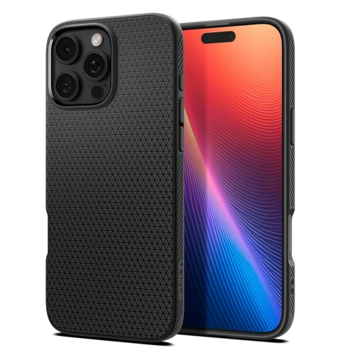 Удароустойчив Калъф Spigen Liquid Air за iPhone 16 Pro Max, ACS07988, Matte, Черен