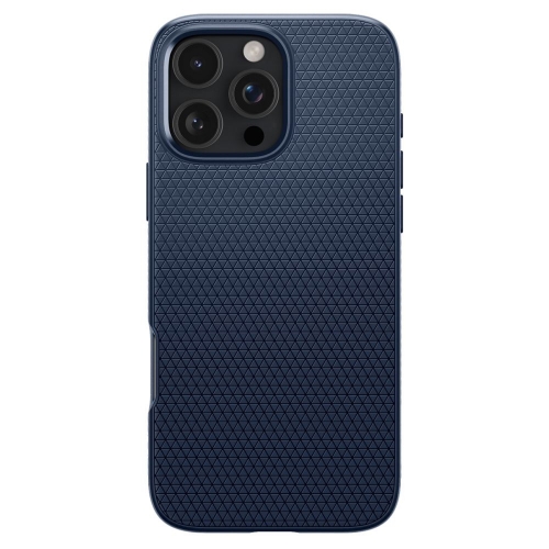 Удароустойчив Калъф Spigen Liquid Air за iPhone 16 Pro Max, ACS07989, Matte, Тъмно син