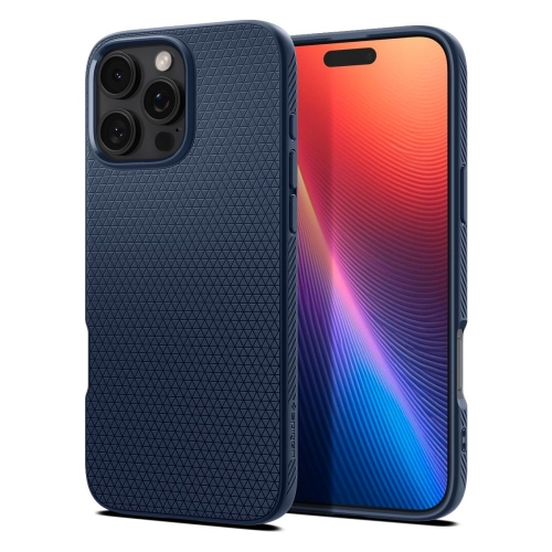Удароустойчив Калъф Spigen Liquid Air за iPhone 16 Pro, ACS08118, Matte, Тъмно син