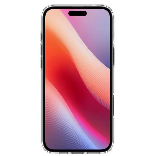 Силиконов калъф Spigen Liquid Crystal за iPhone 16, ACS08190, Прозрачен