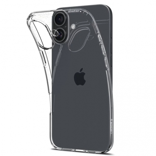 Силиконов калъф Spigen Liquid Crystal за iPhone 16 Plus, ACS08064, Прозрачен
