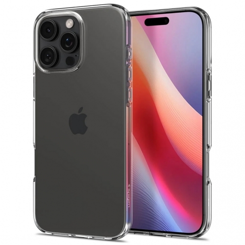 Силиконов калъф Spigen Liquid Crystal за iPhone 16 Pro, ACS08112, Прозрачен