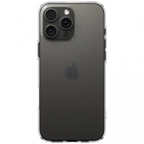 Силиконов калъф Spigen Liquid Crystal за iPhone 16 Pro Max, ACS07984, Прозрачен