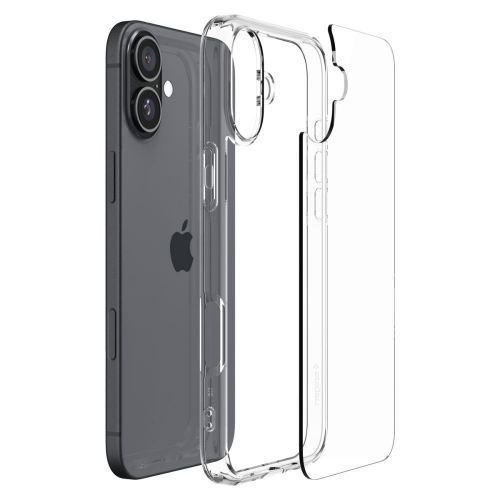 Удароустойчив калъф Spigen Ultra Hybrid за iPhone 16, ACS08197, Прозрачен