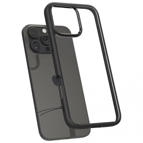 Удароустойчив калъф Spigen Ultra Hybrid за iPhone 16 Pro, ACS08125, Matte, Черен