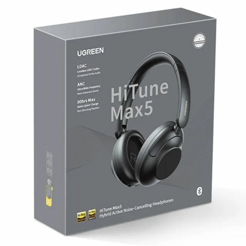 Слушалки Bluetooth UGREEN HP202 Max5 ANC, Черен