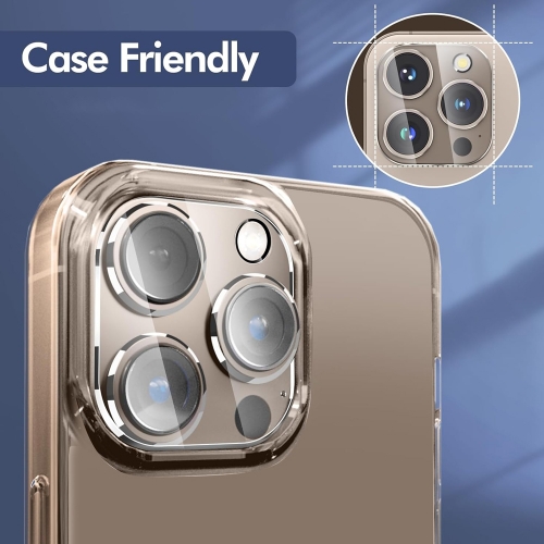 Стъклен Протектор за камера на  iPhone 16 Pro / 16 Pro Max, Прозрачен