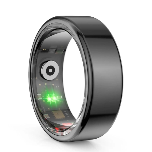 Смарт пръстен R11M smart steel ring, size 9 (18,9mm), Черен
