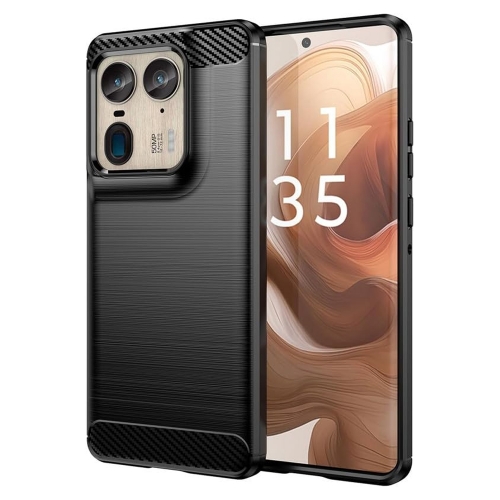 Силиконов Калъф Techsuit Carbon Fibre Brushed за Motorola Edge 50 Ultra, Черен