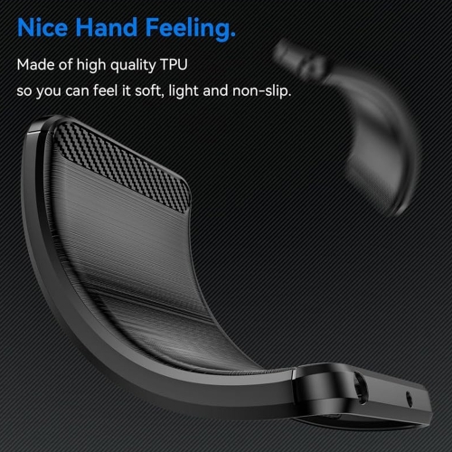 Силиконов Калъф Techsuit Carbon Fibre Brushed за Motorola Edge 50 Ultra, Черен