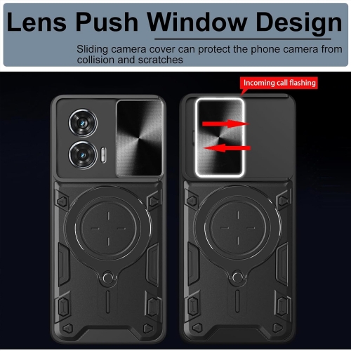 Удароустойчив калъф Techsuit Camguard pro за Motorola Moto G85, Черен