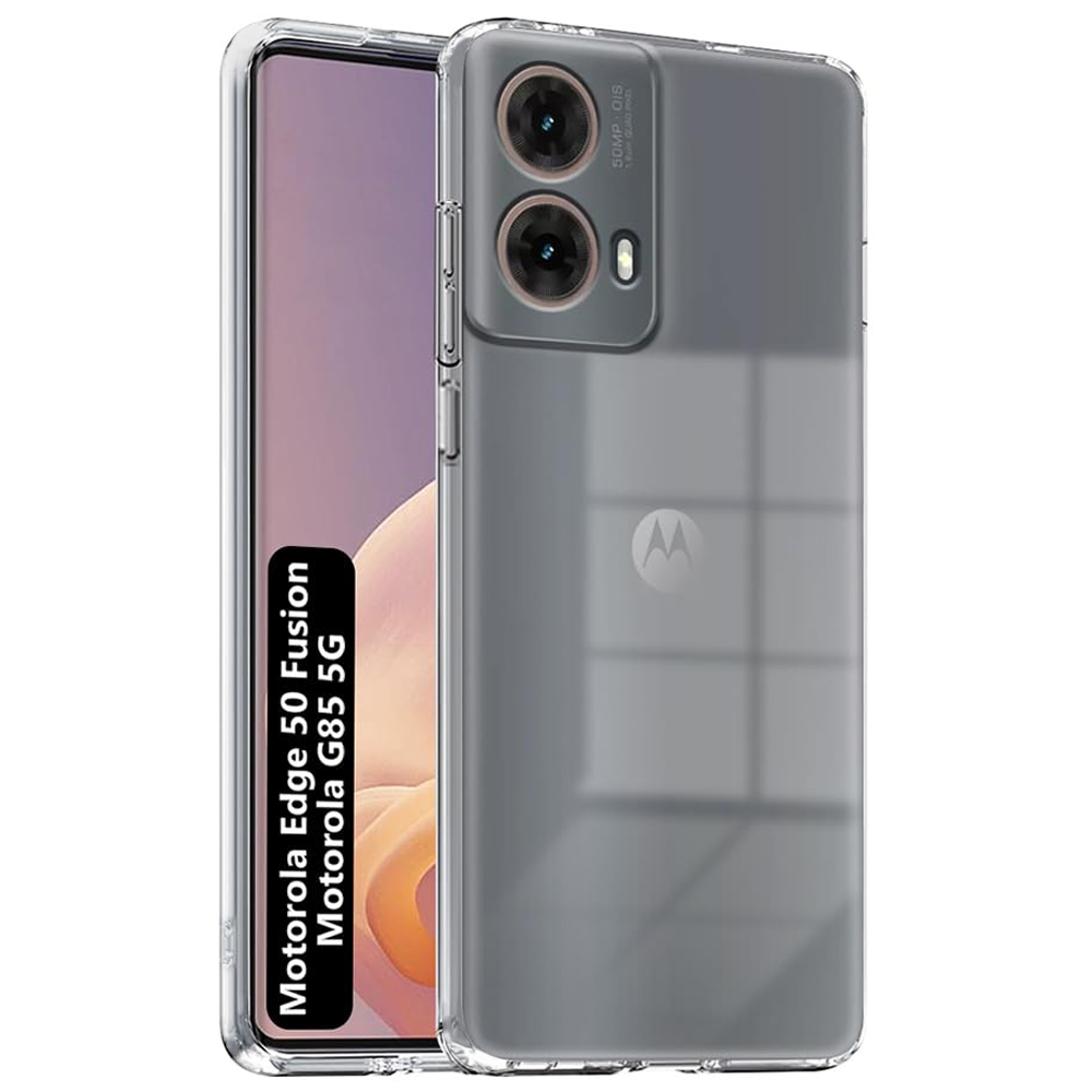 Силиконов калъф Techsuit Silicone за Motorola Moto G85, Прозрачен