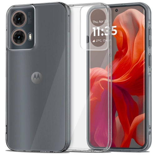 Силиконов калъф Techsuit Silicone за Motorola Moto G85, Прозрачен