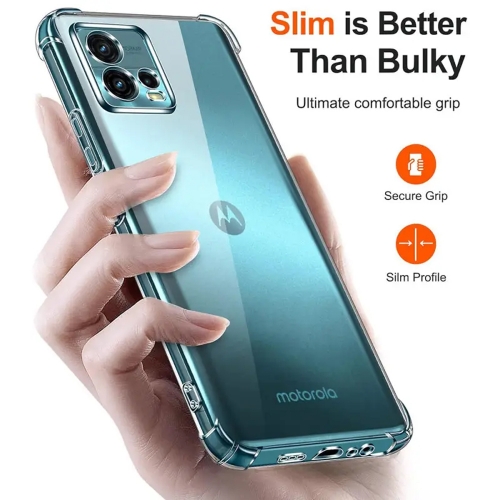 Силиконов калъф Techsuit Shockproof за Motorola Moto G72, Прозрачен