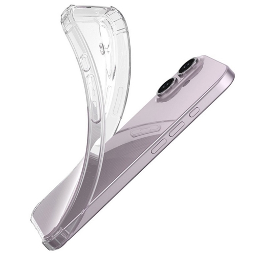Силиконов калъф Anti Shock за iPhone 16, 1.5mm, Прозрачен