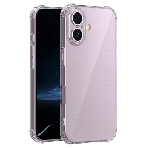 Силиконов калъф Anti Shock за iPhone 16 Plus, 1.5mm, Прозрачен