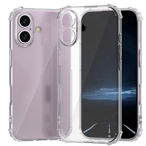 Силиконов калъф Anti Shock за iPhone 16 Plus, 1.5mm, Прозрачен