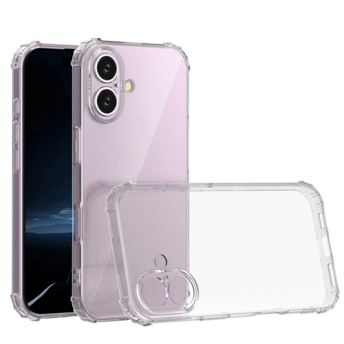 Силиконов калъф Anti Shock за iPhone 16 Plus, 1.5mm, Прозрачен