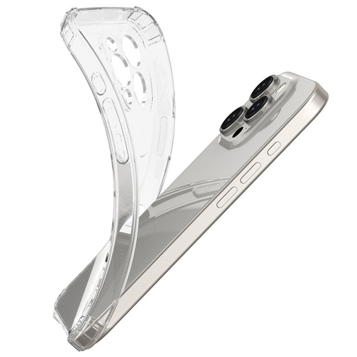 Силиконов калъф Anti Shock за iPhone 16 Pro, 1.5mm, Прозрачен