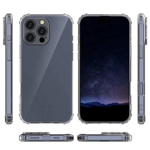 Силиконов калъф Anti Shock за iPhone 16 Pro Max, 1.5mm, Прозрачен