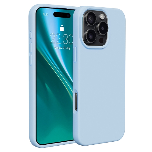 Силиконов калъф Silicone Lite за iPhone 16 Pro, Светло син