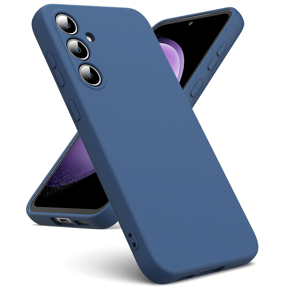 Силиконов калъф Silicone Lite за Samsung Galaxy S24 FE, Тъмно син