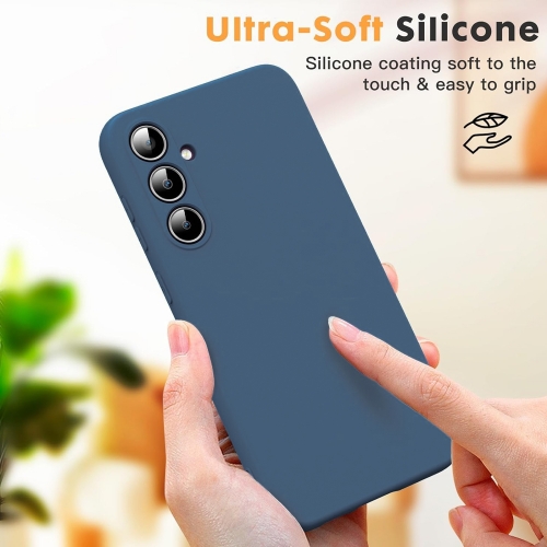 Силиконов калъф Silicone Lite за Samsung Galaxy S24 FE, Тъмно син
