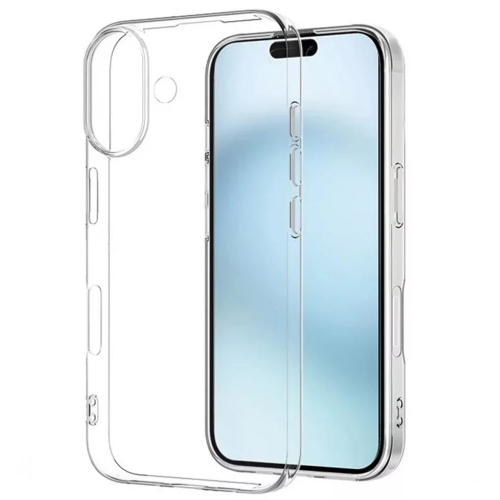 Силиконов калъф за iPhone 16 Plus, 2mm, Прозрачен