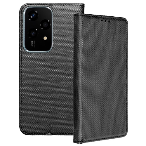 Калъф Тефтер Smart Book за Huawei Honor 200 Lite 5G, Черен