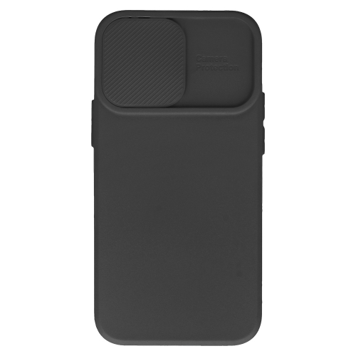 Силиконов калъф Camshield Soft за iPhone 16, Черен