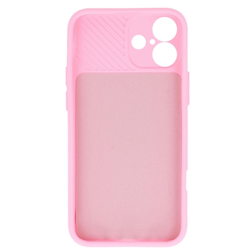 Силиконов калъф Camshield Soft за iPhone 16, Светло розов
