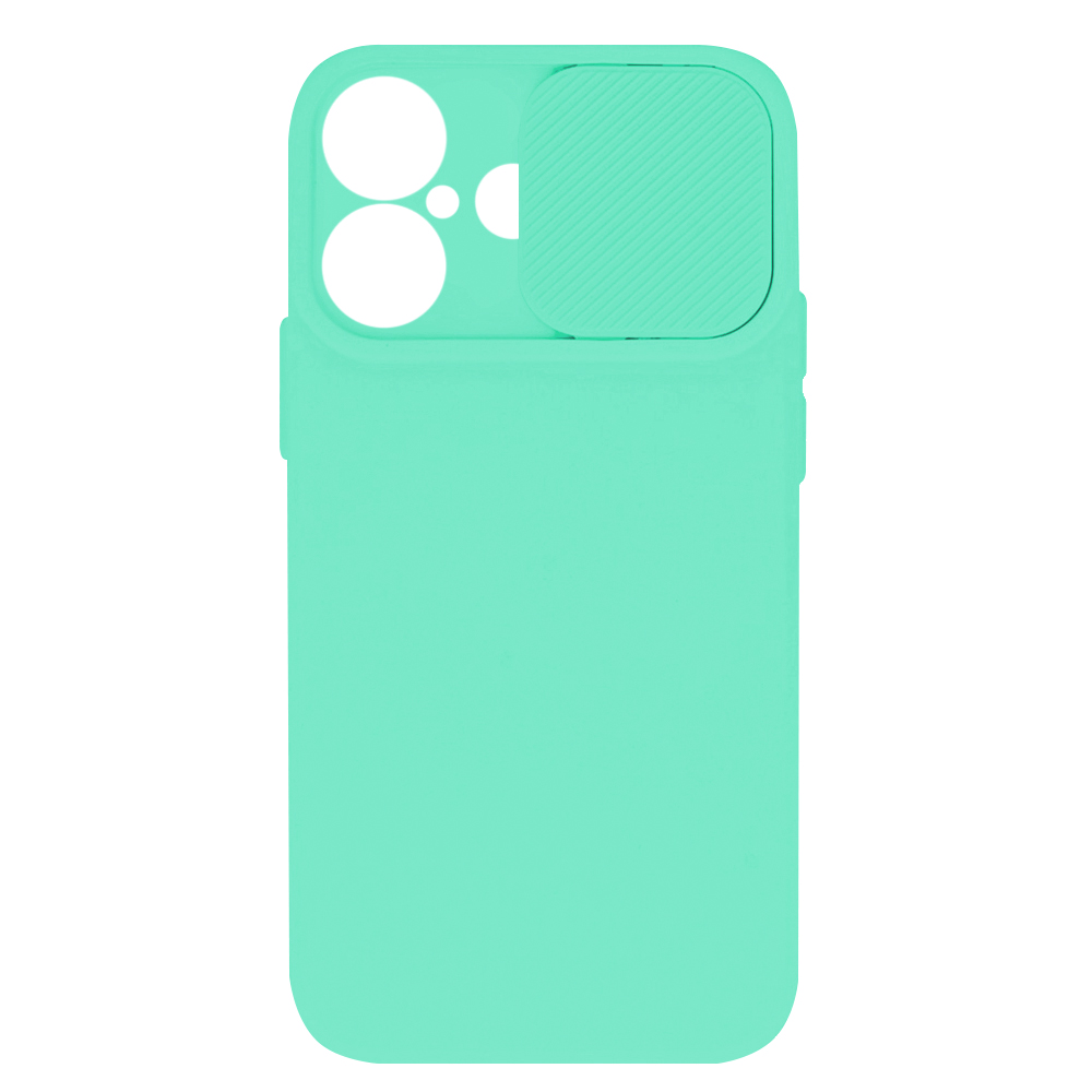 Силиконов калъф Camshield Soft за iPhone 16, Мента