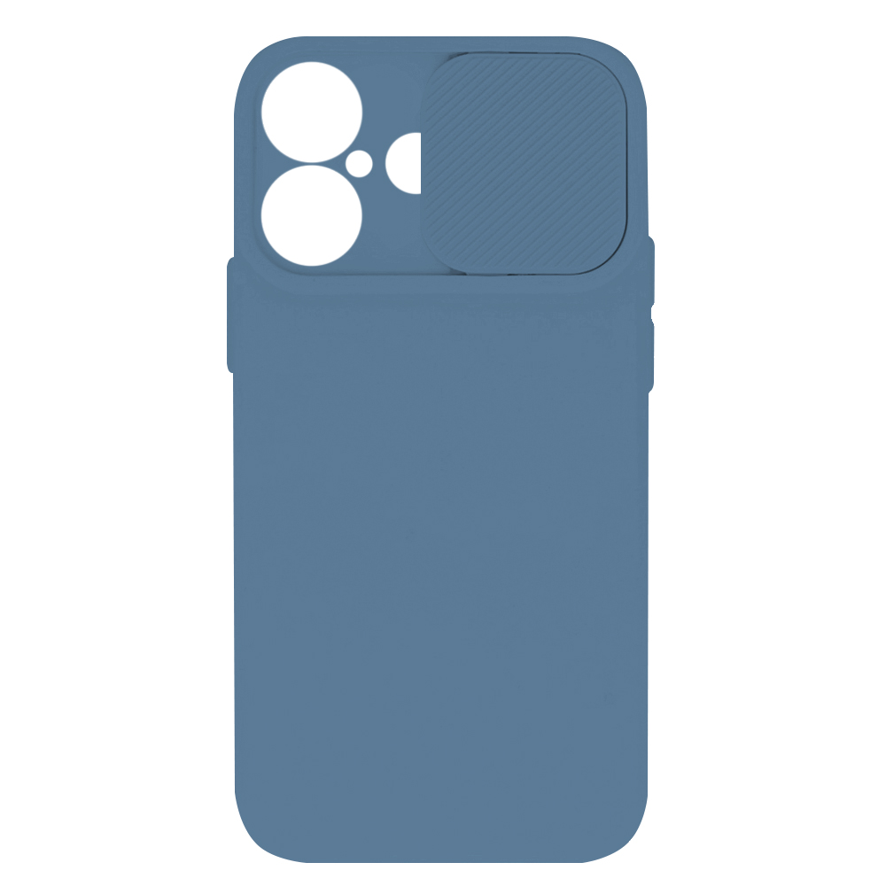 Силиконов калъф Camshield Soft за iPhone 16 Plus, Тъмно син