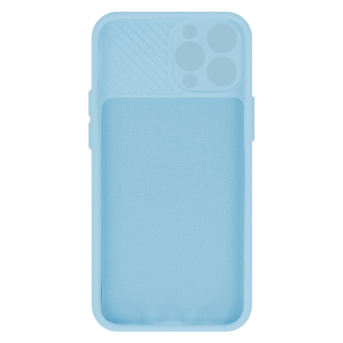 Силиконов калъф Camshield Soft за iPhone 16 Pro, Светло син