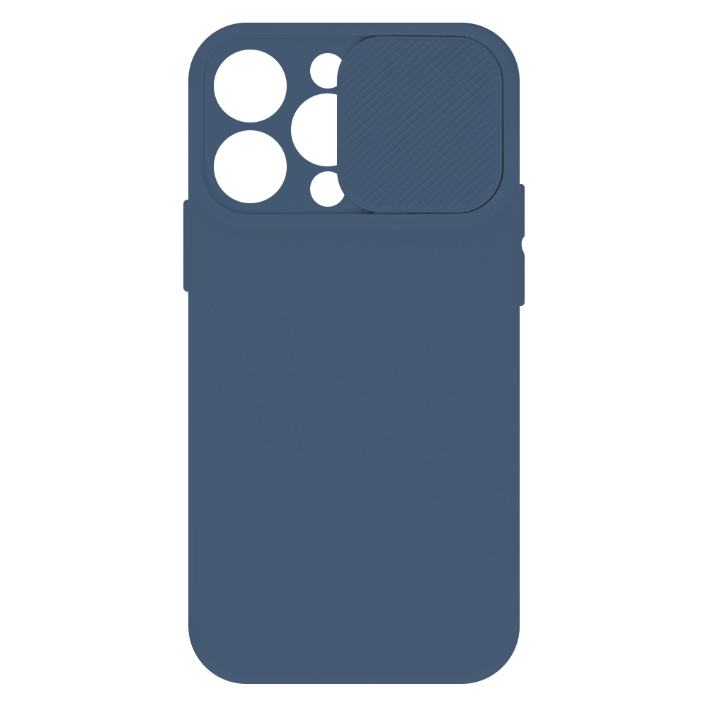 Силиконов калъф Camshield Soft за iPhone 16 Pro Max, Тъмно син