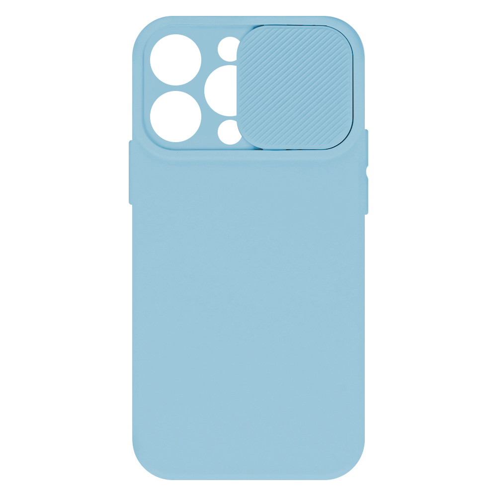 Силиконов калъф Camshield Soft за iPhone 16 Pro Max, Светло син
