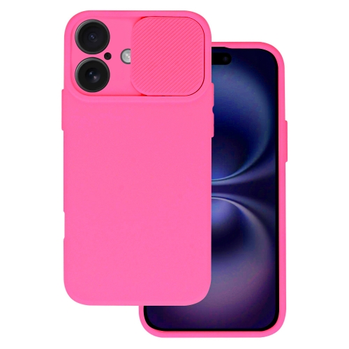 Силиконов калъф Camshield Soft за iPhone 16, Розов