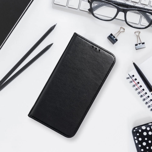Калъф тефтер Magnetic Book за Motorola Moto G72, Черен