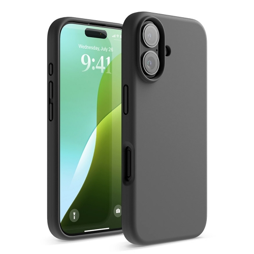 Силиконов калъф Silicone Lite за iPhone 16 Plus, Черен