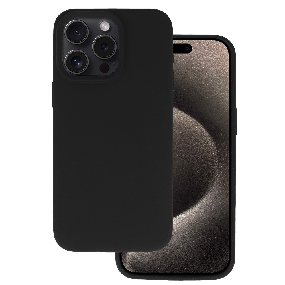 Силиконов калъф Silicone Lite за iPhone 16 Pro Max, Черен