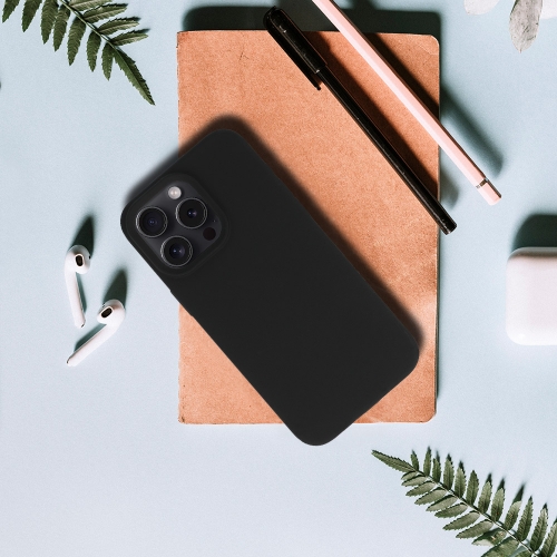 Силиконов калъф Silicone Lite за iPhone 16 Pro Max, Черен