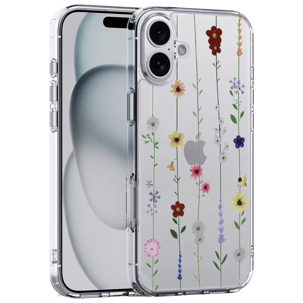 Удароустойчив калъф Flower Antishock за iPhone 16 Plus, Desing 4