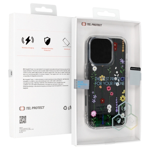 Удароустойчив калъф Flower Antishock за iPhone 16 Pro, Desing 4