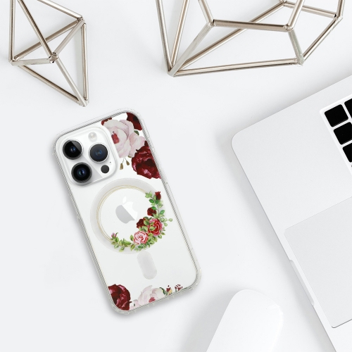 Удароустойчив калъф Flower MagSF за iPhone 16 Pro Max, Desing 2