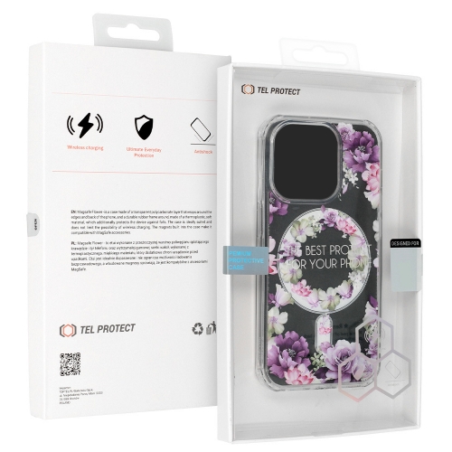 Удароустойчив калъф Flower MagSF за iPhone 16 Pro Max, Desing 6
