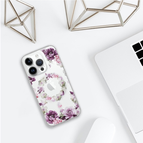 Удароустойчив калъф Flower MagSF за iPhone 16 Pro, Desing 6